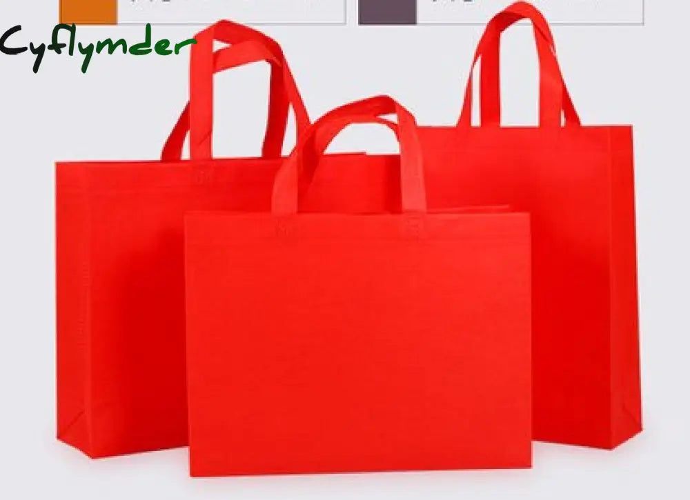 Cyflymder Hot Selling High Quality Eco Non-Woven Bag Shopping With Handlefor Clothes /Christmas