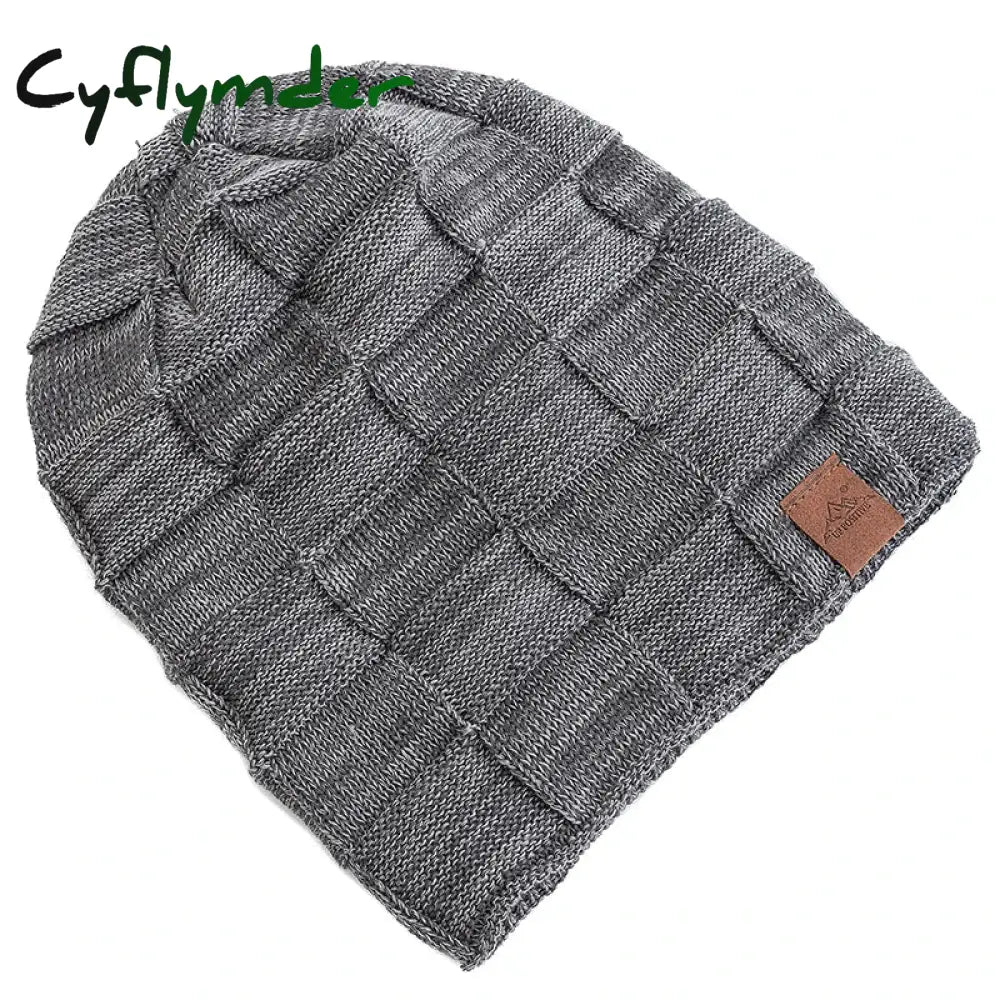 Cyflymder Hot Women Winter Hats Fashion Slouchy Warm Beanie Fashion Female Multicolor Mixing Color Design Knitted Cap