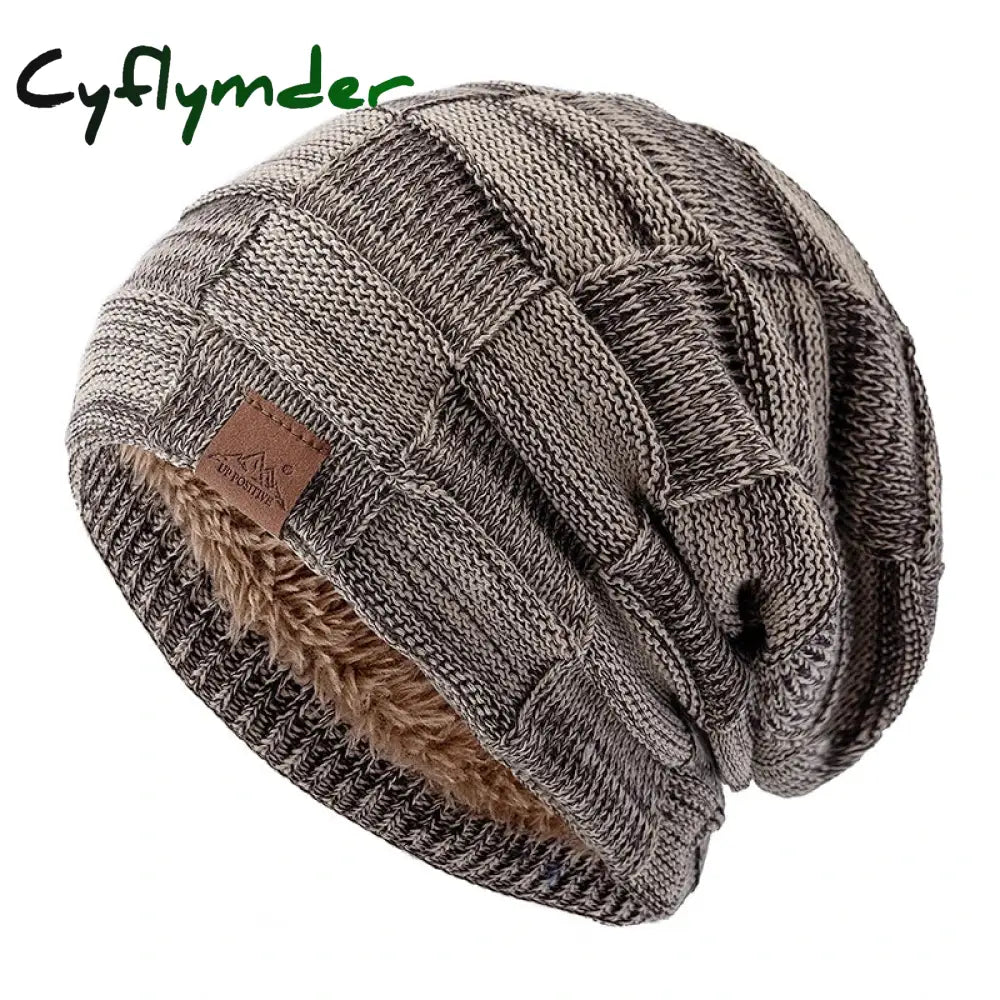 Cyflymder Hot Women Winter Hats Fashion Slouchy Warm Beanie Fashion Female Multicolor Mixing Color Design Knitted Cap