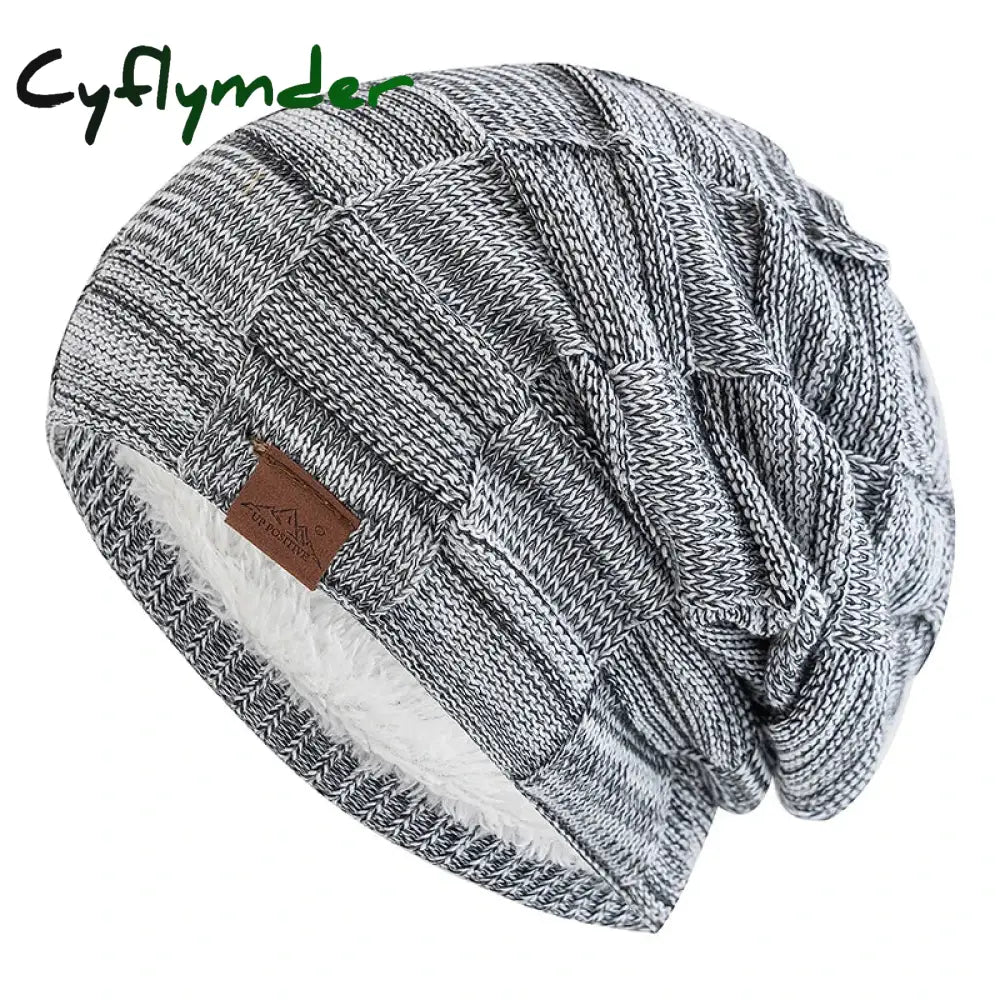 Cyflymder Hot Women Winter Hats Fashion Slouchy Warm Beanie Fashion Female Multicolor Mixing Color Design Knitted Cap