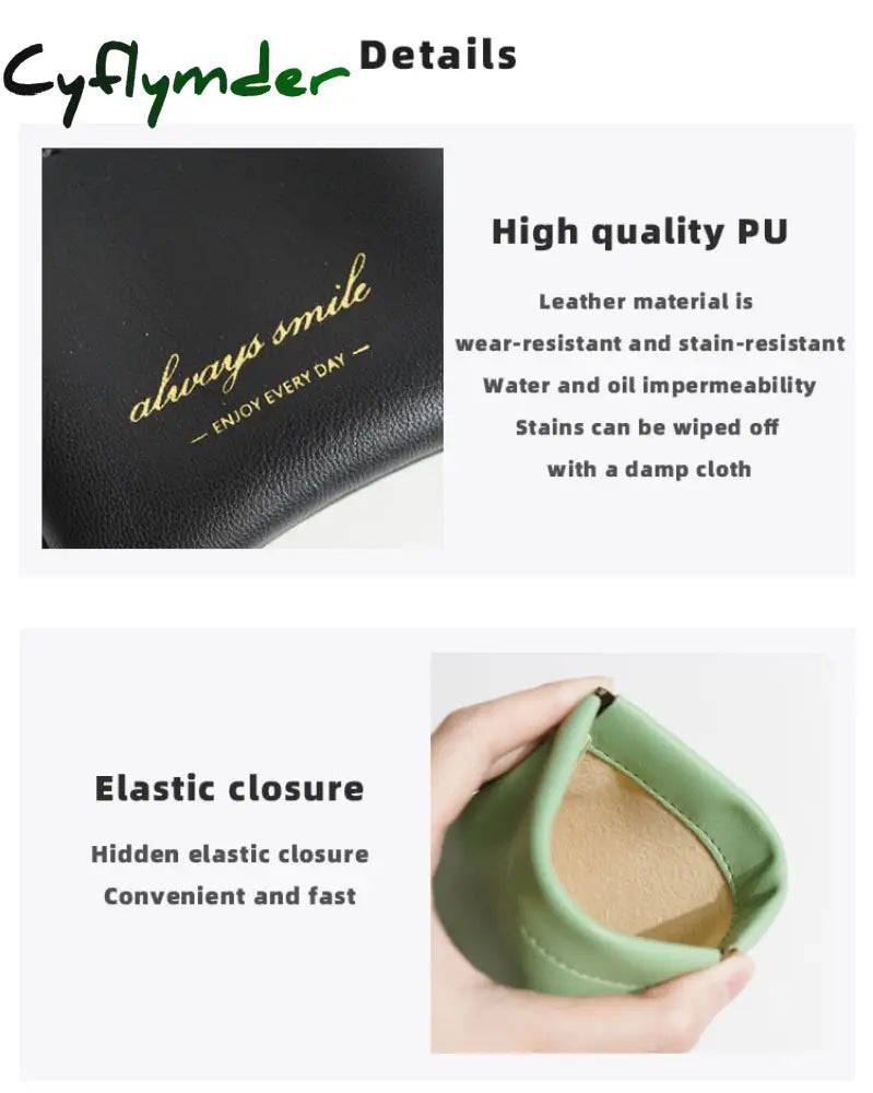 Cyflymder Ins Cosmetic Bag Small Portable Airpods Protective Sleeve Mini Earphone Sundries Lipstick