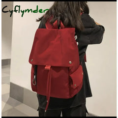 Cyflymder Ins Fashion Schoolbag Women’s Nylon Durable High School Student Backpack Middle