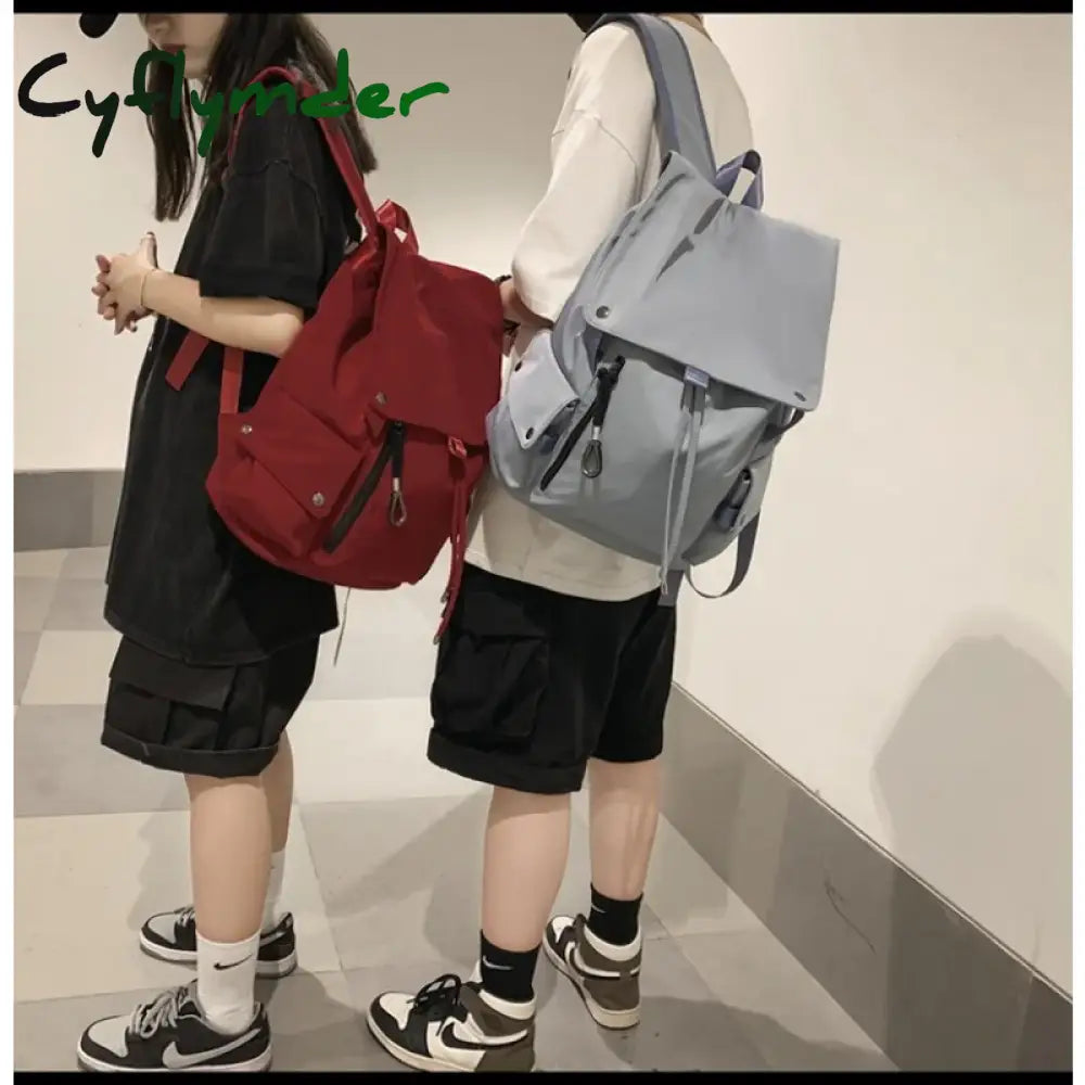 Cyflymder Ins Fashion Schoolbag Women’s Nylon Durable High School Student Backpack Middle