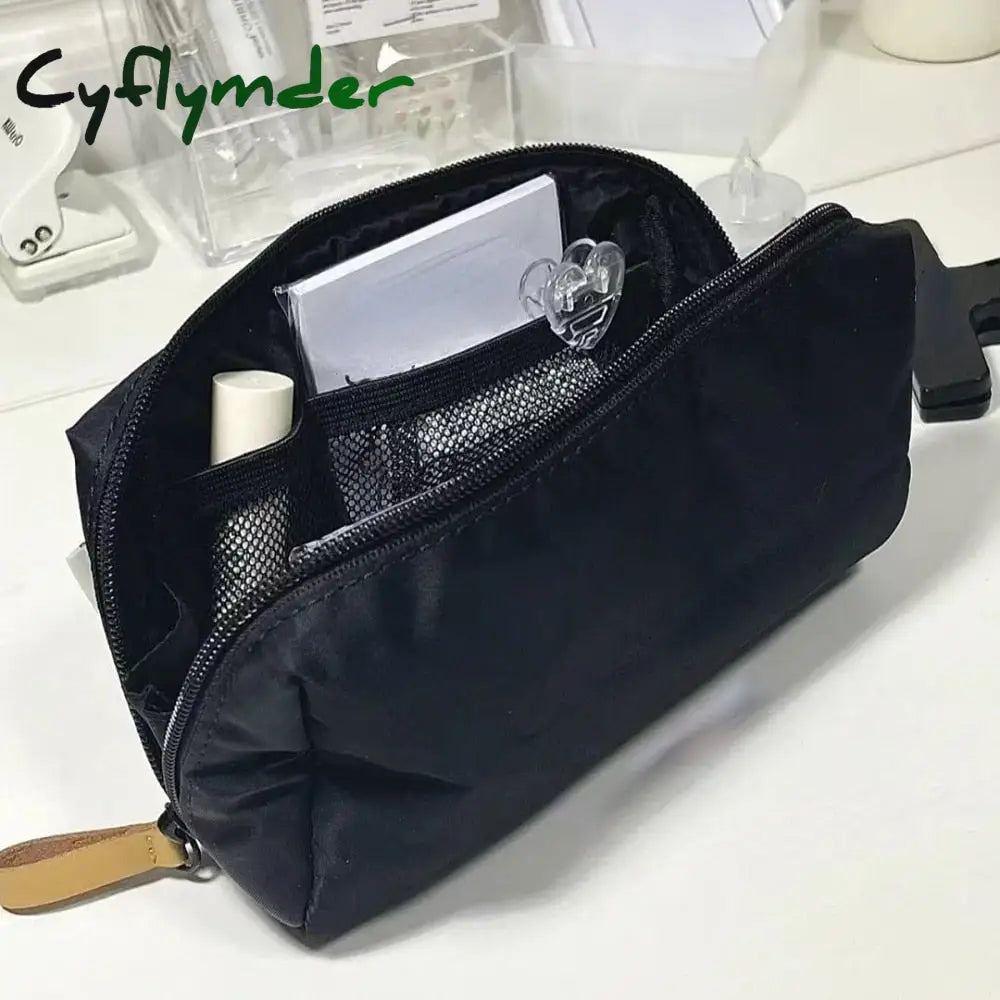 Cyflymder Ins Large Capacity Pencil Bag Double Zipper Pouch Universal Stationery Holder Kids Pen