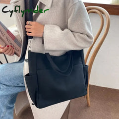 Cyflymder Ins Lazy Wind Canvas Big Bag New Korean Version Of The Single Shoulder Crossbody Female