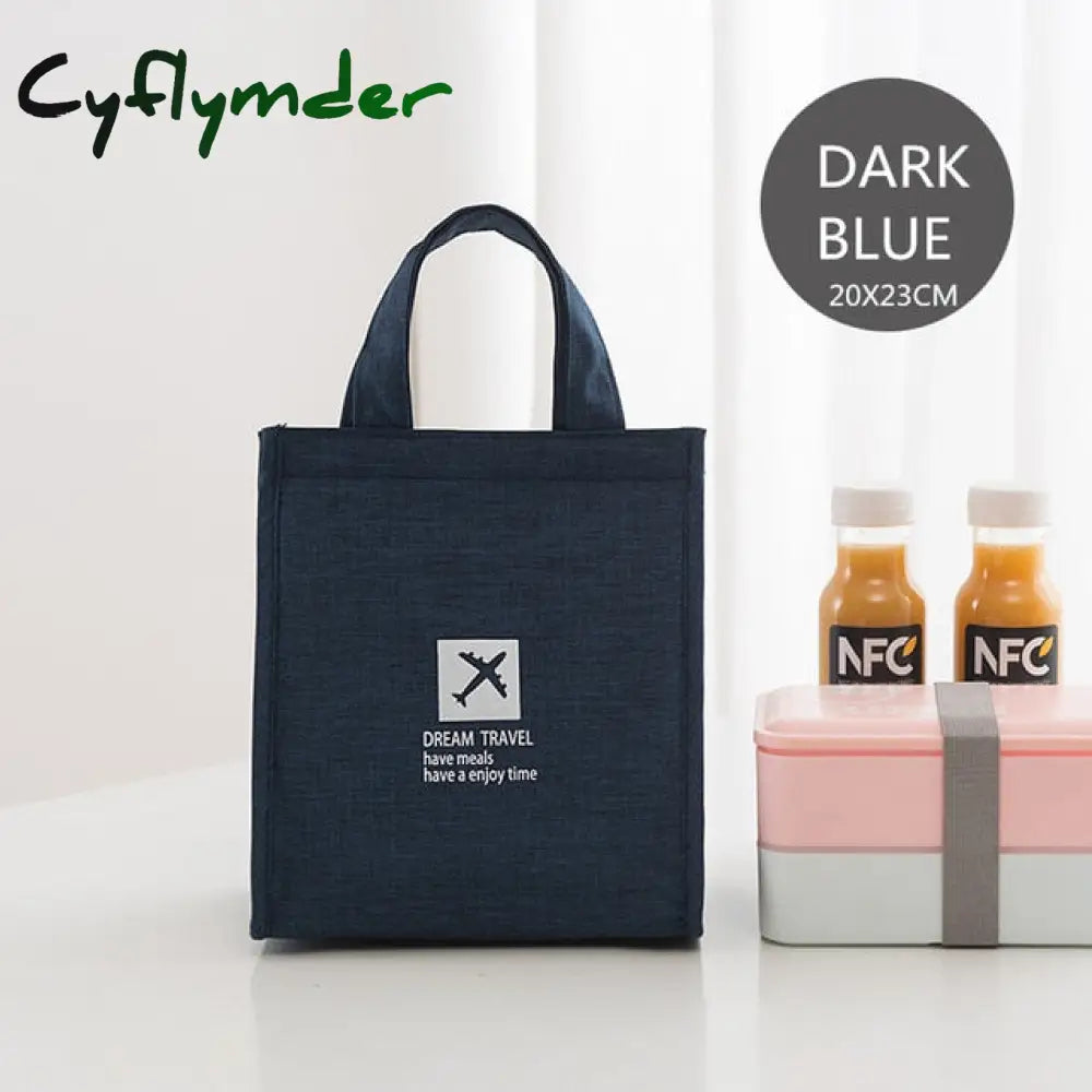 Cyflymder Insulated Heat Lunch Bags Thermal Women Picnic Bento Box Boys Thermo Pouch Fresh Keeping