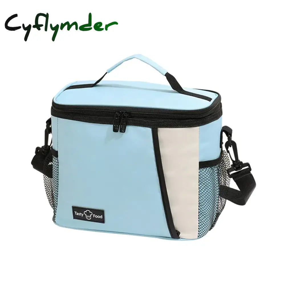 Cyflymder Insulated Lunch Bag Large Bags For Women Men Reusable With Adjustable Shoulder Strap