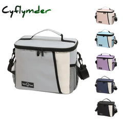 Cyflymder Insulated Lunch Bag Large Bags For Women Men Reusable With Adjustable Shoulder Strap