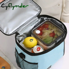 Cyflymder Insulated Lunch Bag Large Bags For Women Men Reusable With Adjustable Shoulder Strap