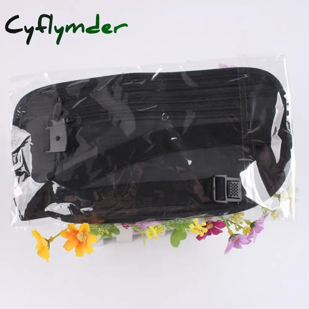 Cyflymder Invisible Travel Waist Packs Pouch For Passport Money Belt Bag Hidden Security Wallet