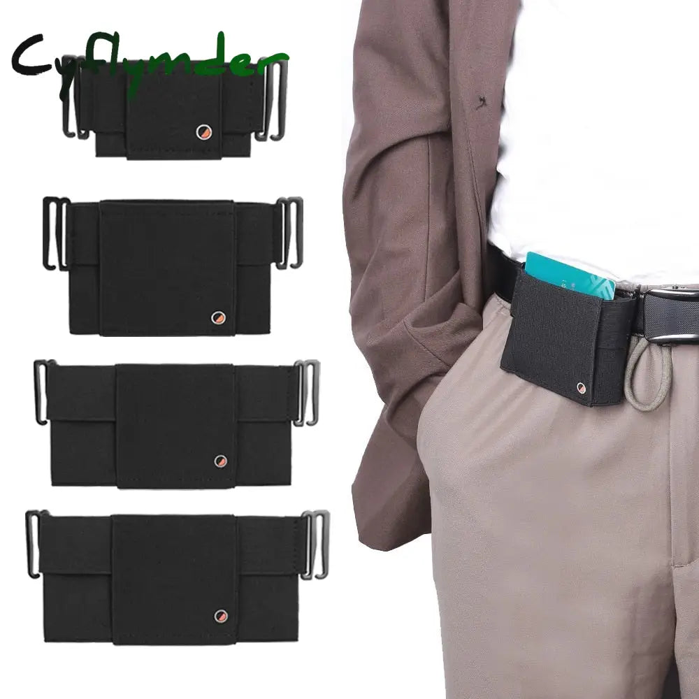 Cyflymder Invisible Wallet Waist Bag Belt Pouch Portable Card Storage For Men Women Passport Holder