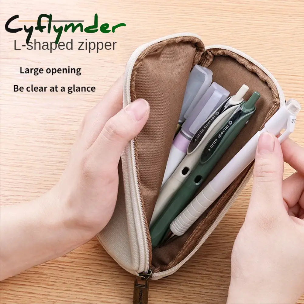 Cyflymder Japan Kokuyo Pencil Case Series Double-Sided Magnetic Canvas Stationery Convenient