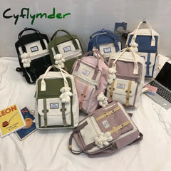 Cyflymder Japan Korea Backpack Women Large Capacity School Tote Rucksack For Girls Fashion