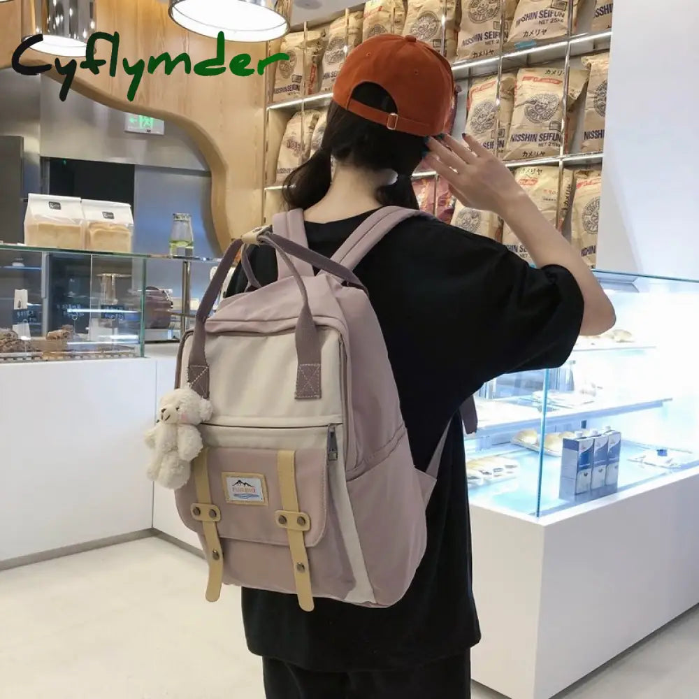 Cyflymder Japan Korea Backpack Women Large Capacity School Tote Rucksack For Girls Fashion