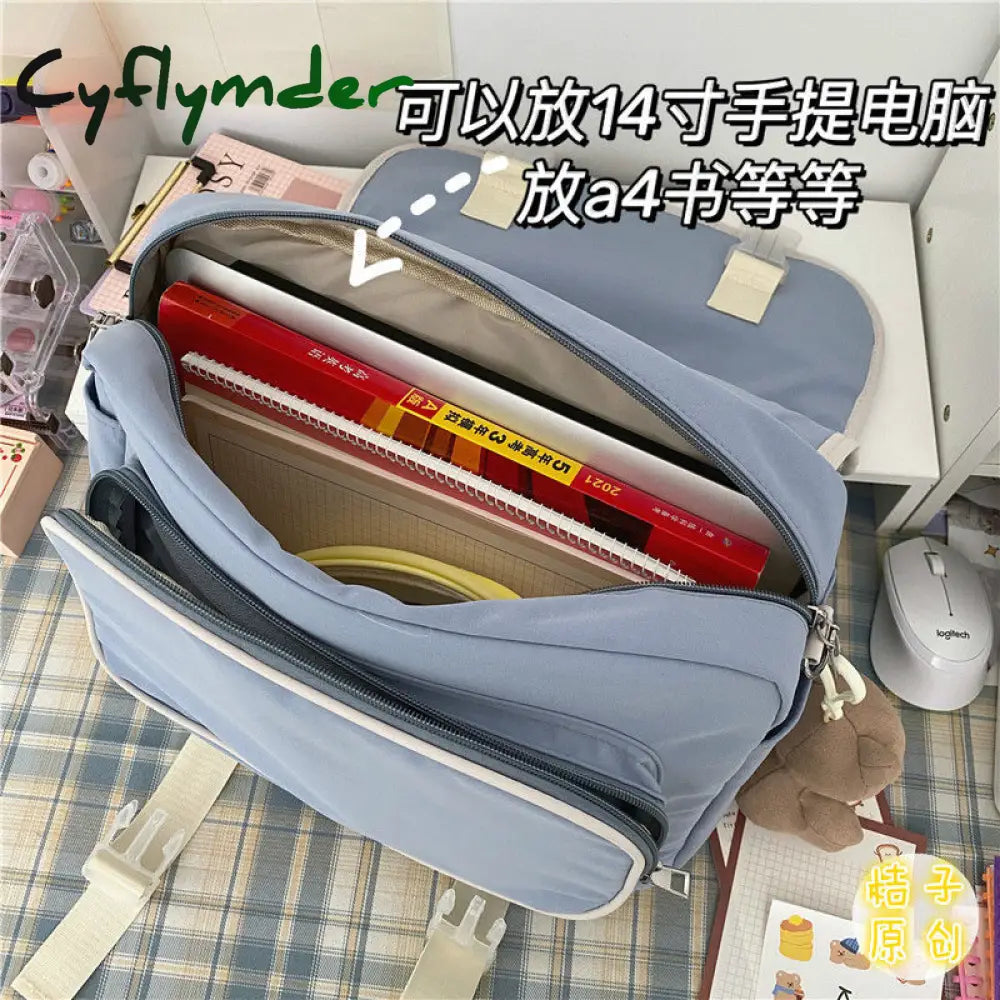 Cyflymder Japanese College Style Vintage Schoolbag Female Cute Girl Student Messenger Bag Korean