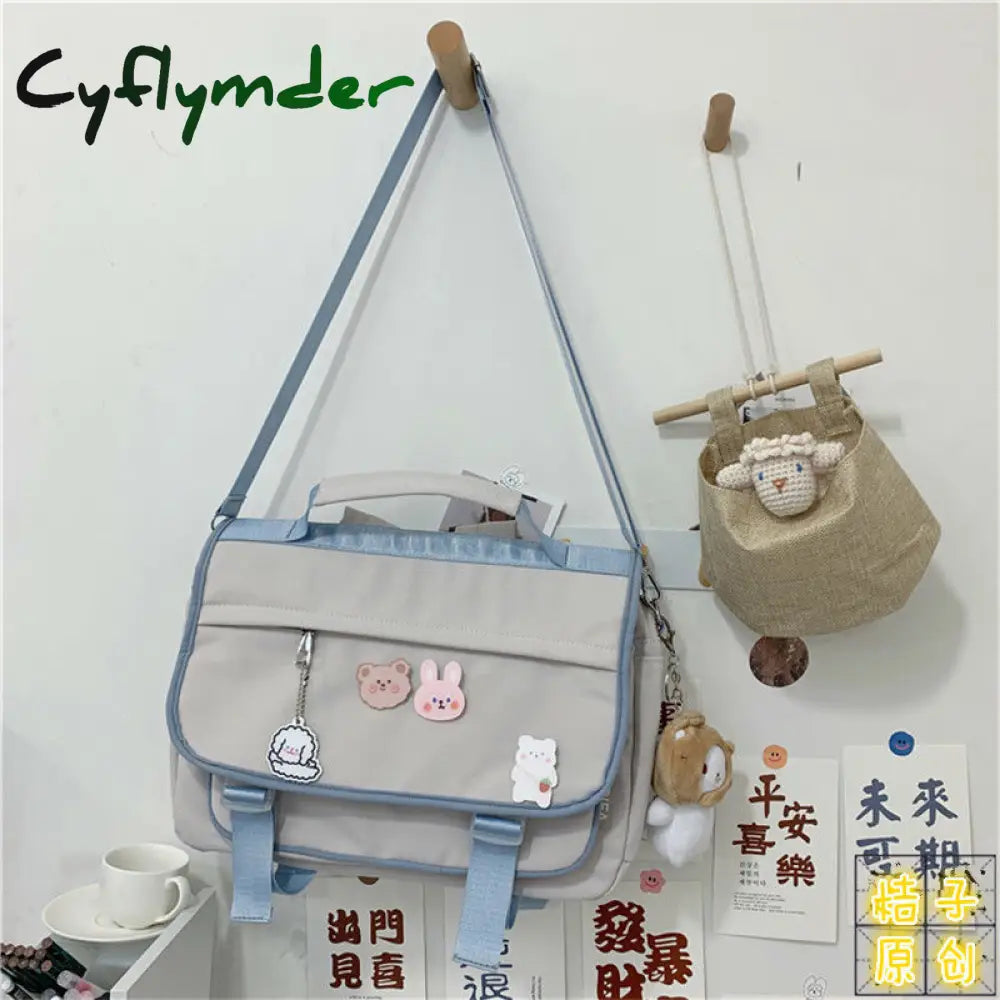 Cyflymder Japanese College Style Vintage Schoolbag Female Cute Girl Student Messenger Bag Korean