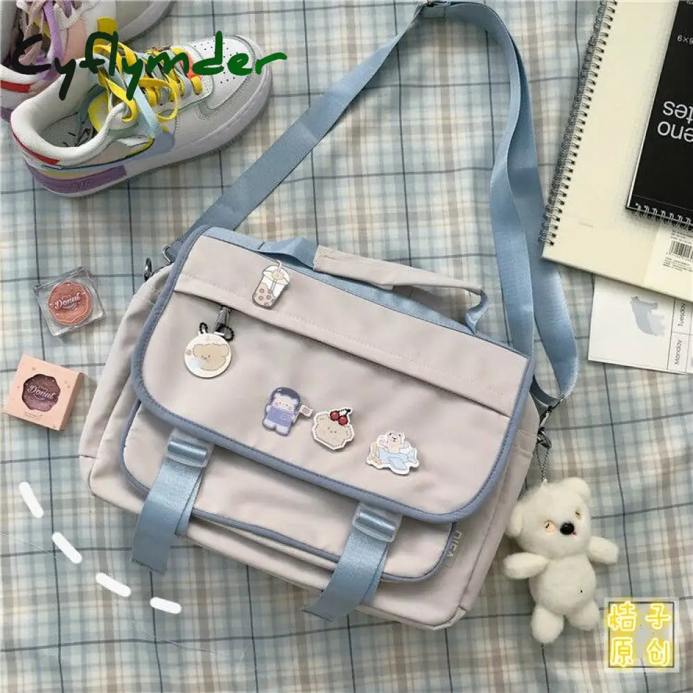 Cyflymder Japanese College Style Vintage Schoolbag Female Cute Girl Student Messenger Bag Korean