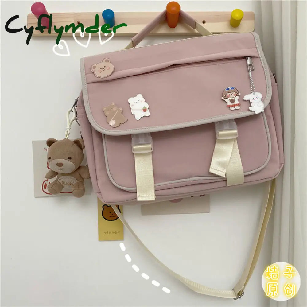 Cyflymder Japanese College Style Vintage Schoolbag Female Cute Girl Student Messenger Bag Korean