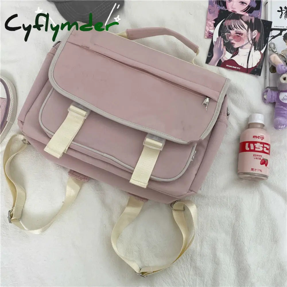 Cyflymder Japanese College Style Vintage Schoolbag Female Cute Girl Student Messenger Bag Korean