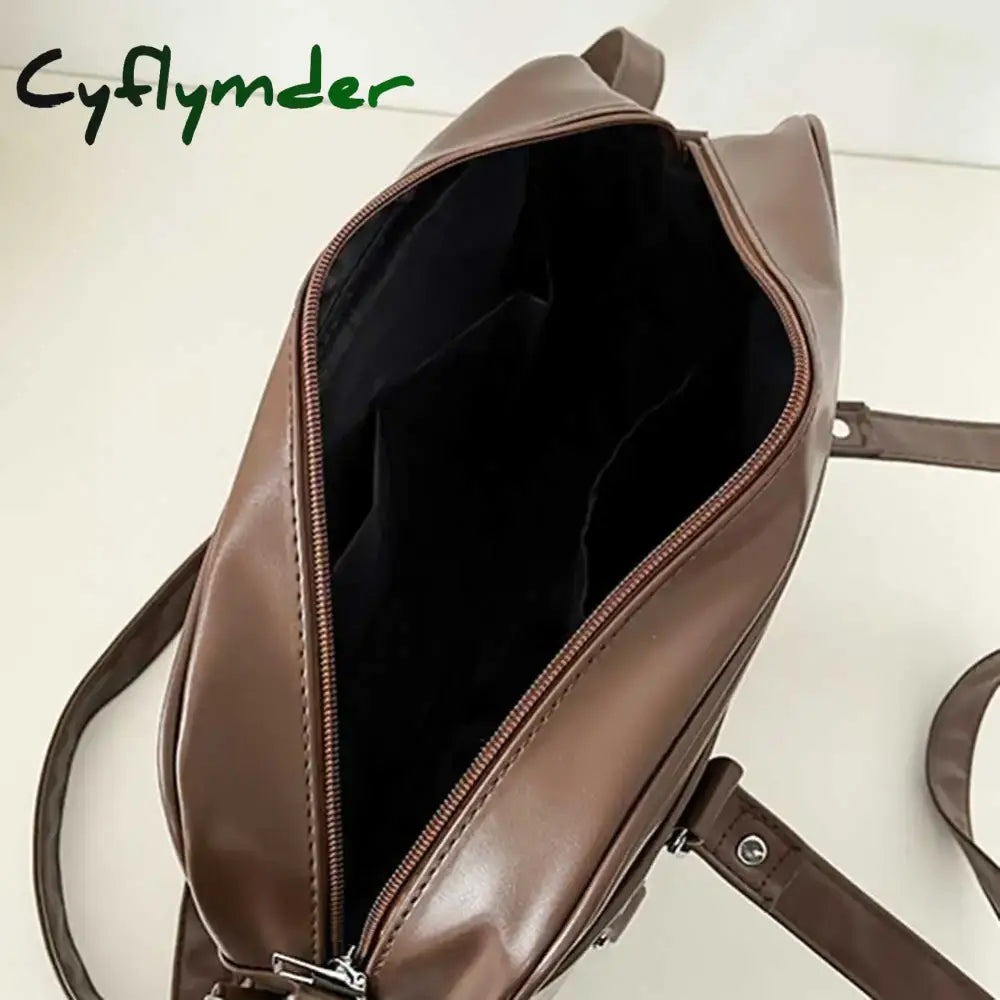 Cyflymder Japanese School Handbag with Adjustable Strap Kawaii Shoulder Bag with Zipper Closure Crossbody Bag Underarm