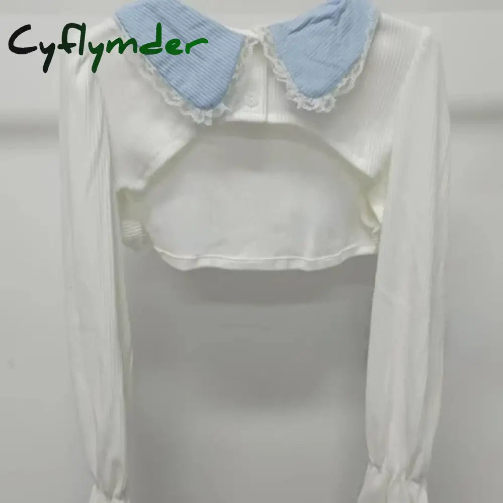 Cyflymder Japanese Sweet Lolita Dress Lace Women Bow Pink Kawaii Party Mini Dresses Female Blue Princess Korean Fashion