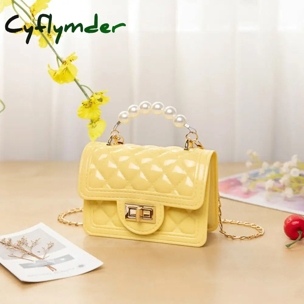 Cyflymder Jelly Handbags Women’s Shoulder Bag Pvc Mini Crossbody Bags For Women Small Cluth Purse