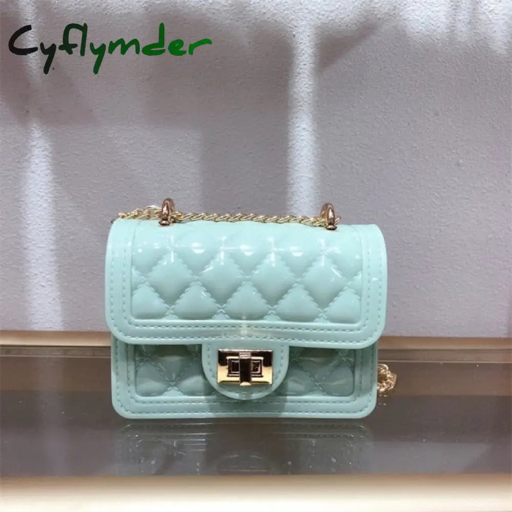 Cyflymder Jelly Handbags Women’s Shoulder Bag Pvc Mini Crossbody Bags For Women Small Cluth Purse