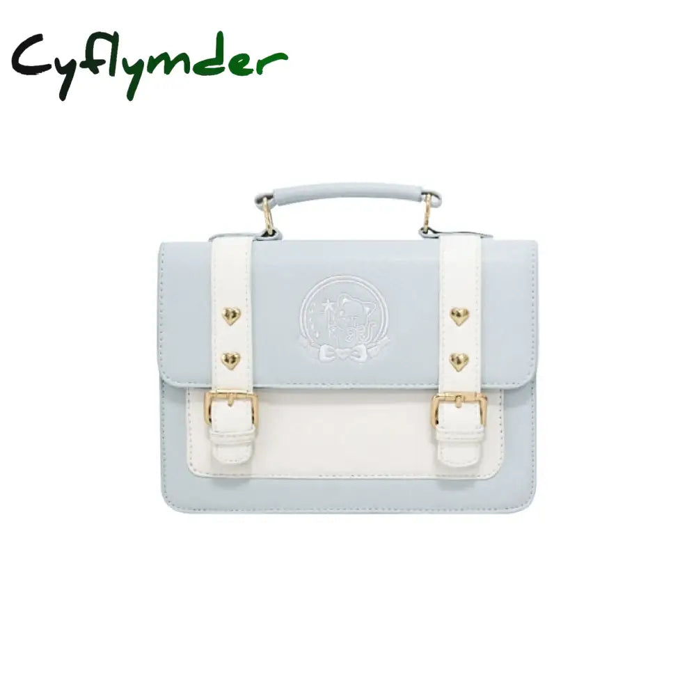 Cyflymder Jk Handbags Women Shoulder Bag Pu Crossbody Lolita Designer Harajuku Japanese Messenger