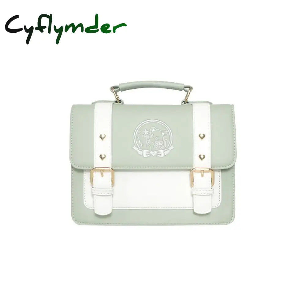 Cyflymder Jk Handbags Women Shoulder Bag Pu Crossbody Lolita Designer Harajuku Japanese Messenger