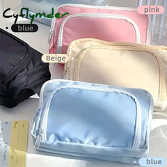 Cyflymder Kawaii Pencil Case Large Capacity Aesthetic Pen Bag Holder Bag Children Pen Case School Office Supplies