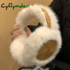 Cyflymder Korea Suede Warm Ear Muffs Ladies Outdoor Cycling Thickened Cold Ear Muffs Warm Headphones Cold Earplugs