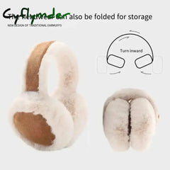 Cyflymder Korea Suede Warm Ear Muffs Ladies Outdoor Cycling Thickened Cold Ear Muffs Warm Headphones Cold Earplugs