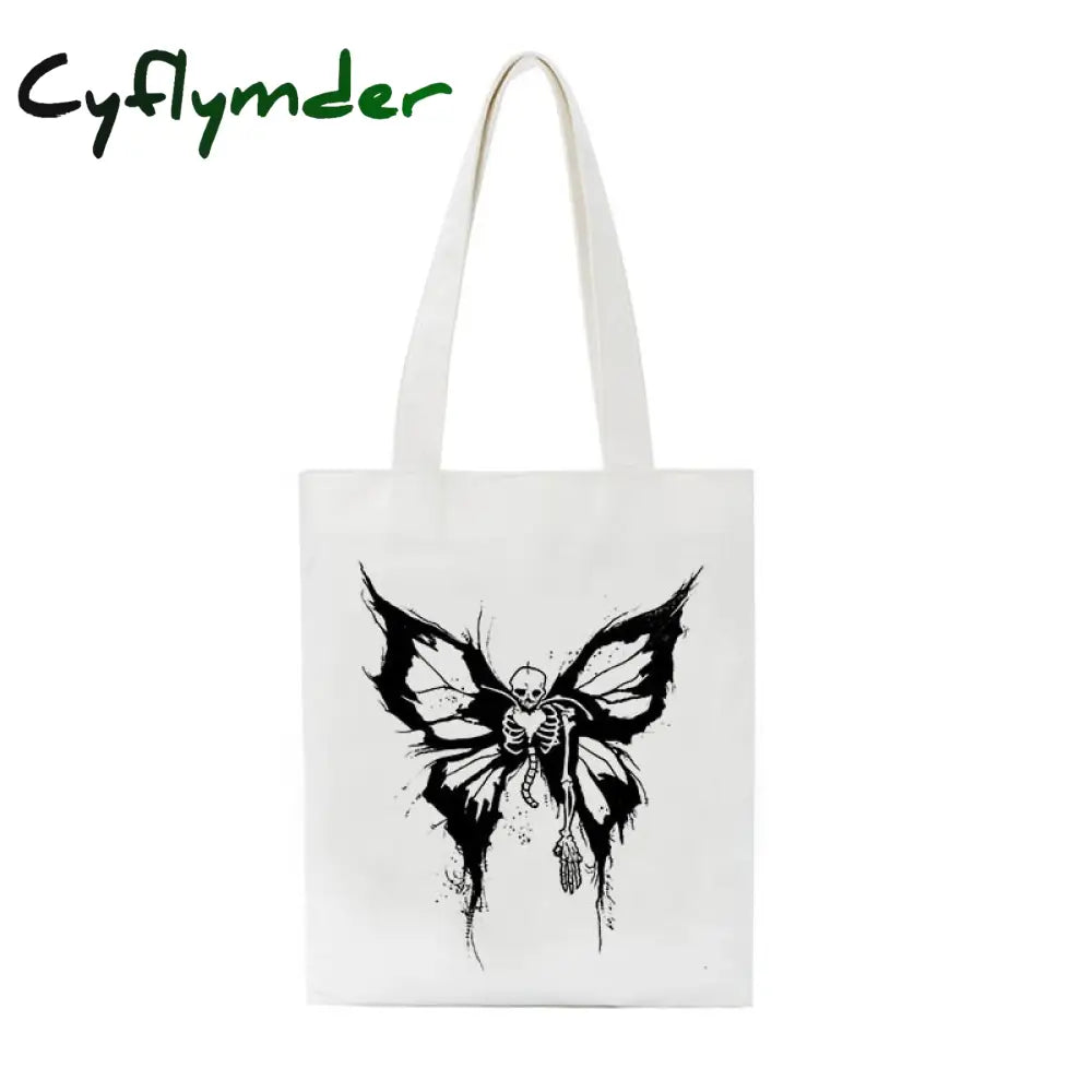 Cyflymder Korea Ulzzang Ins Heart Harajuku Women Shoulder Bag Art Gothic School Y2K Anime Canvas