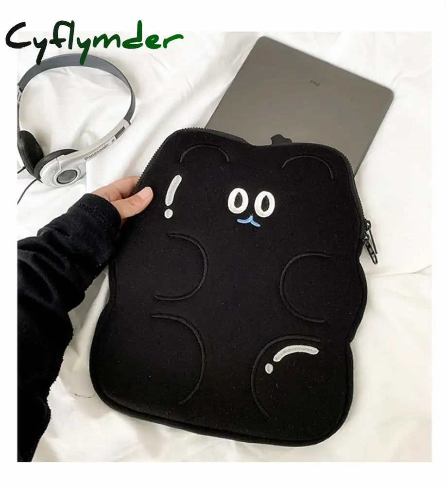 Cyflymder Korean Candy Bear Loptop Tablet Bag Sleeve Cover Ipad 12.9 13Inch Carrying Case For