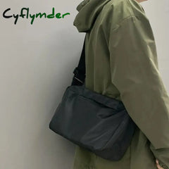 Cyflymder Korean Canvas Crossbody Bag For Women Nylon Waterproof Female Handbags Girl Student