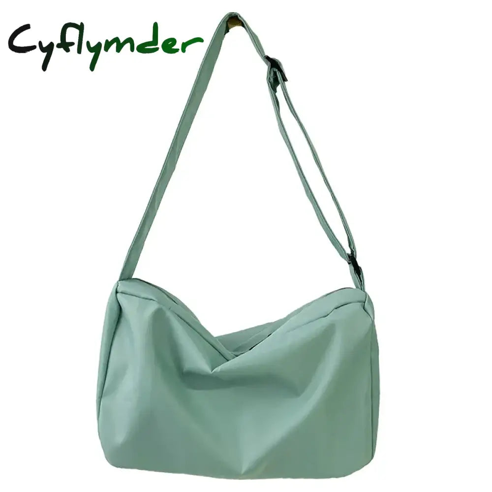 Cyflymder Korean Canvas Crossbody Bag For Women Nylon Waterproof Female Handbags Girl Student