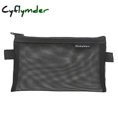 Cyflymder Korean Fashion Transparent Pencil Case Pouches Simple Macaroon Large Capacity Bag