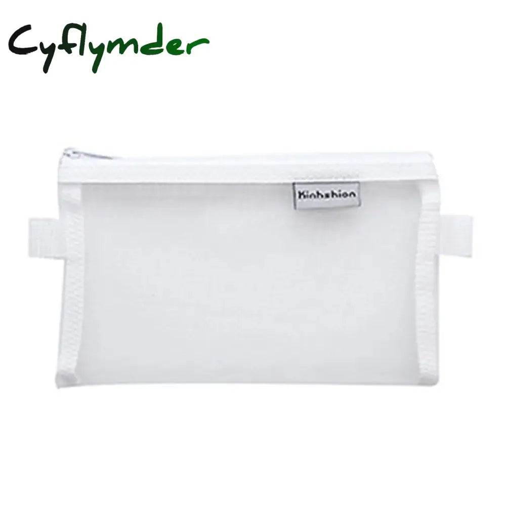 Cyflymder Korean Fashion Transparent Pencil Case Pouches Simple Macaroon Large Capacity Bag