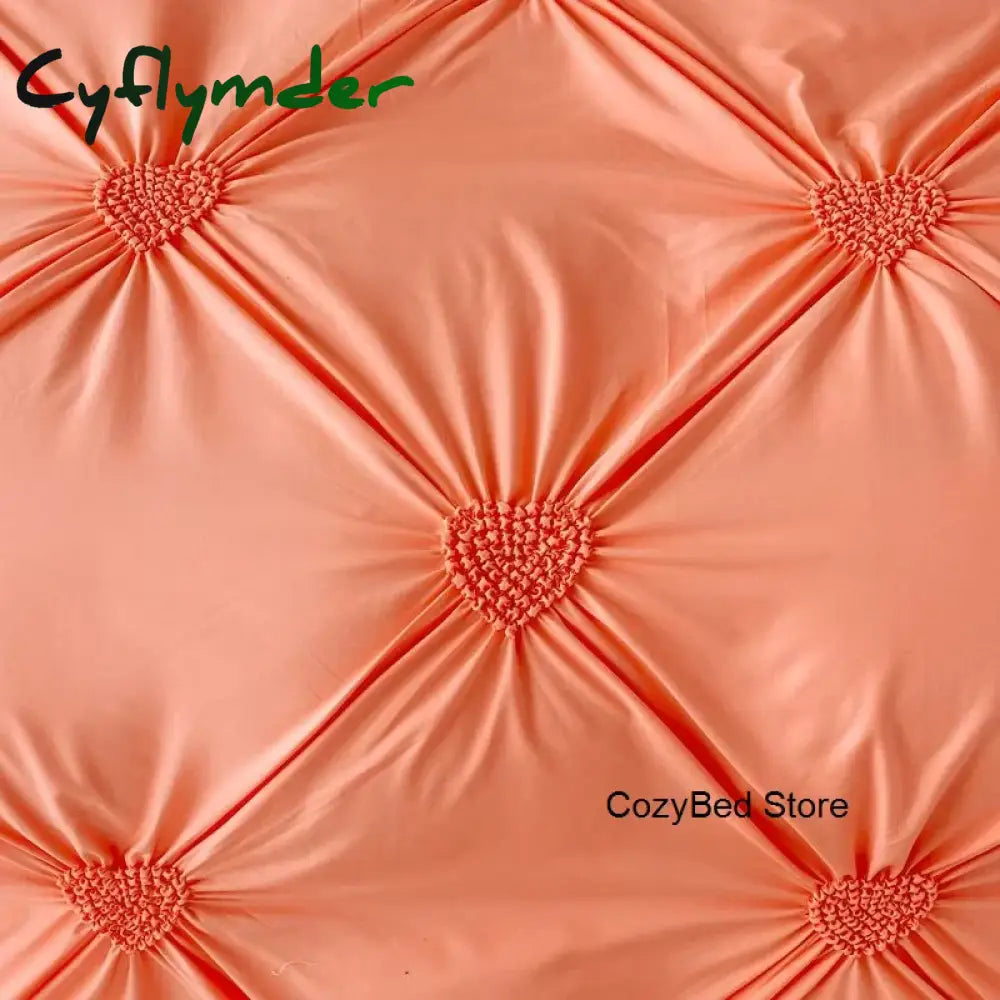 Cyflymder Korean Princess Duvet Cover Set Simple Solid Color Bedding Set Lace Ruffles Bed Skirt Sheets Gilr Quilt Cover