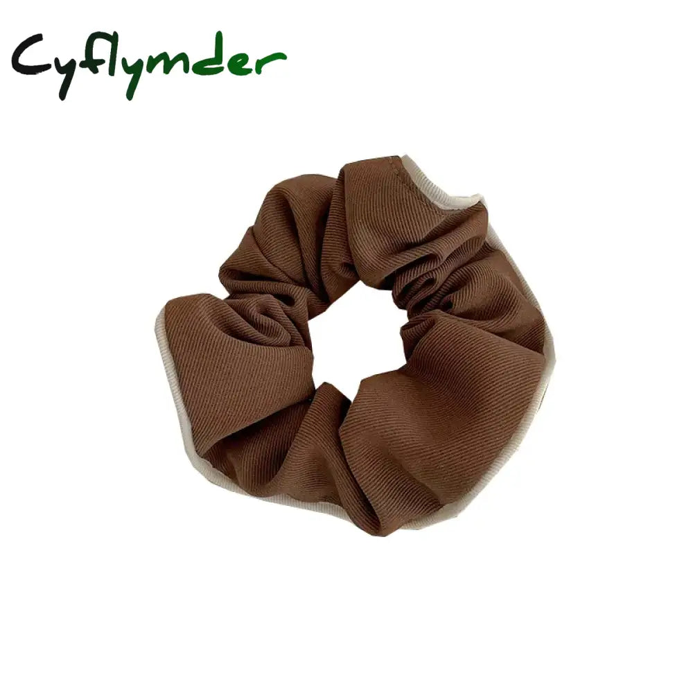 Cyflymder Korean Temperament Hair Scrunchies Accessories Simple Band Women Girls Ponytail Holder