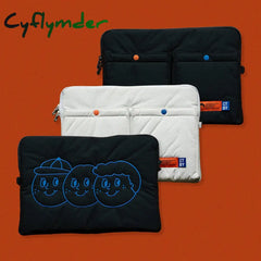 Cyflymder Korean Three Brothers Laptop Tablet Ipad Case Pouch For Ipad Pro 9.7 10.2 11 13 14 15