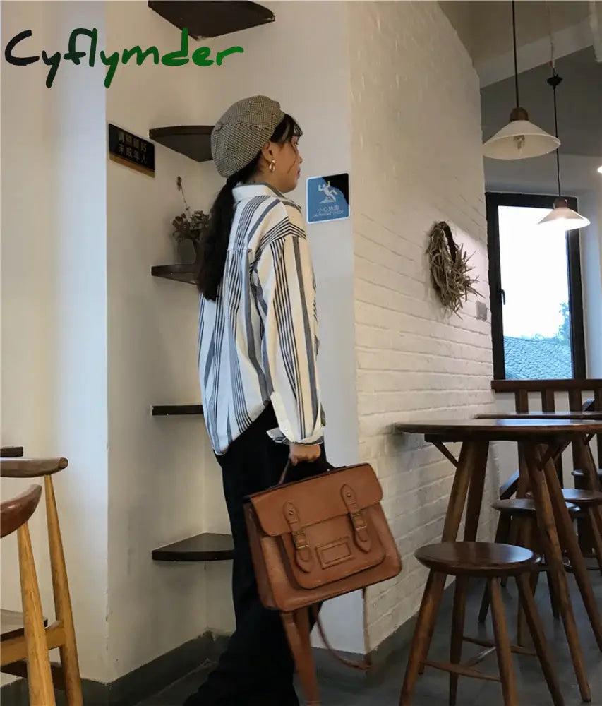 Cyflymder Korean Vintage Women Backpacks Preppy Style Student Backpack Multifunctional Female