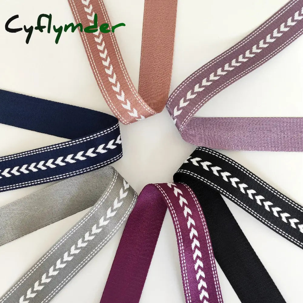 Cyflymder Ladies Adjustable Shoulder Bag Strap Contrast Color Webbing Handle Replacement Belt Women