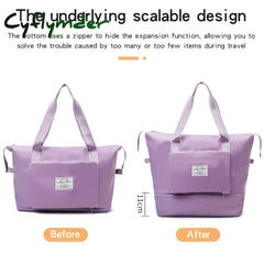 Cyflymder Ladies Foldable Travel Bag Short-Distance Hand-Held Large-Capacity Waiting To Be Produced