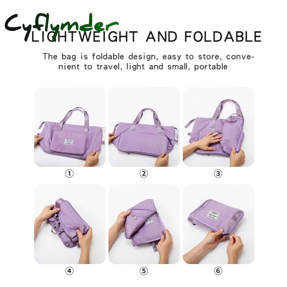 Cyflymder Ladies Foldable Travel Bag Short-Distance Hand-Held Large-Capacity Waiting To Be Produced