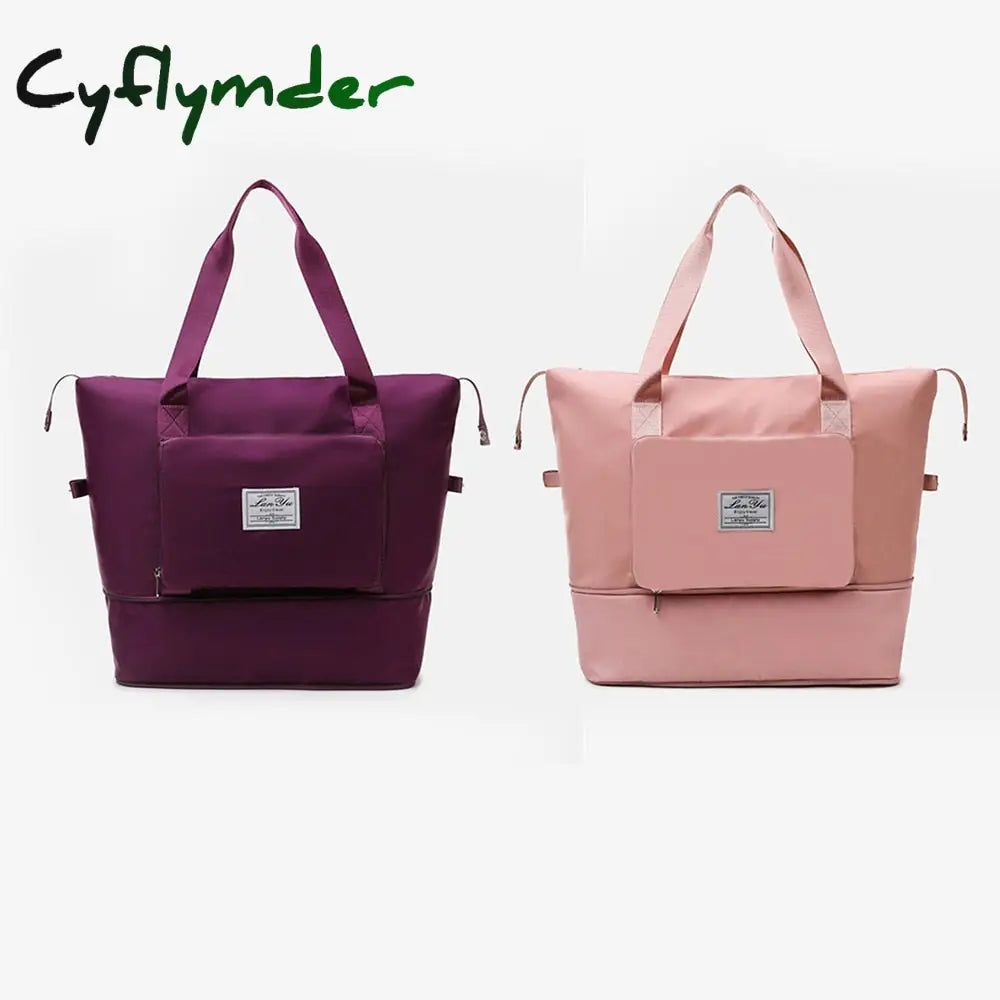 Cyflymder Ladies Foldable Travel Bag Short-Distance Hand-Held Large-Capacity Waiting To Be Produced