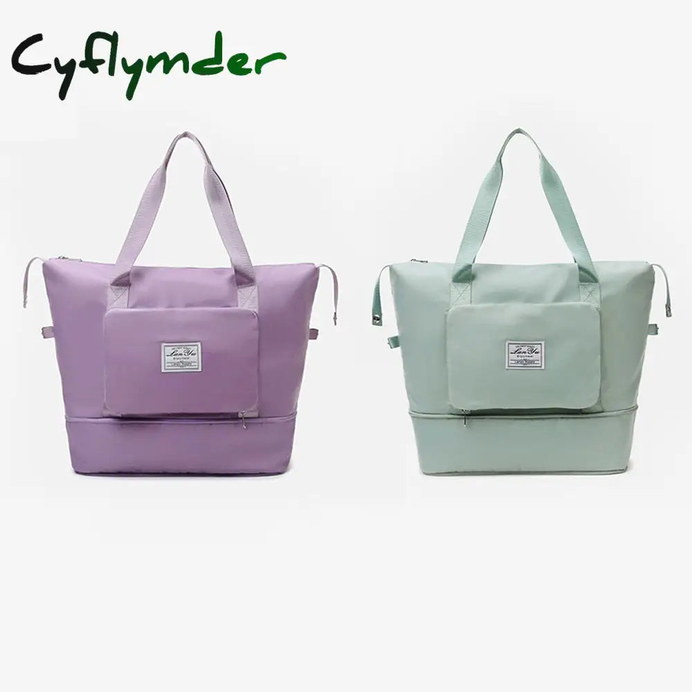 Cyflymder Ladies Foldable Travel Bag Short-Distance Hand-Held Large-Capacity Waiting To Be Produced