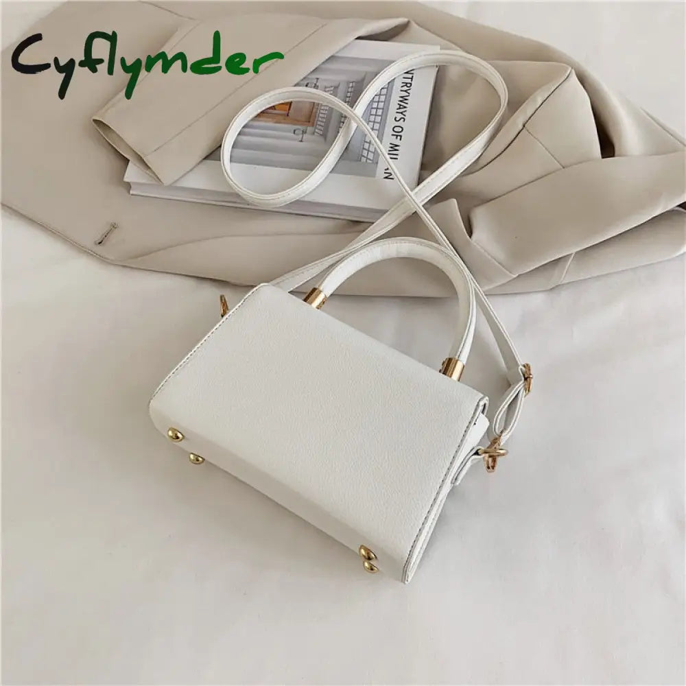 Cyflymder Ladies Luxury Designer Chain Pu Leather Tote Handbag Fashion Small Mobile Phone Wallet