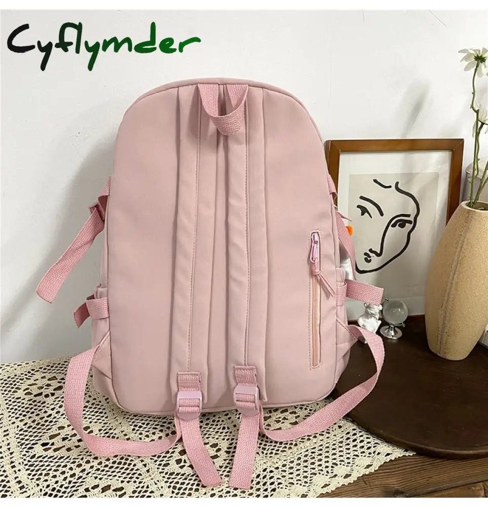 Cyflymder Large Capacity Backpacks For Women Japanese Schoolbag Kawaii Student Multi-Color Bag Ins