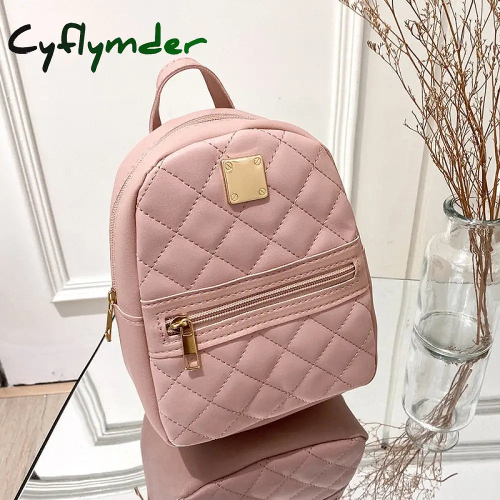 Cyflymder Large-Capacity Cute Women Multi-Pocket Nylon Backpack Ins Junior High School Student Bag